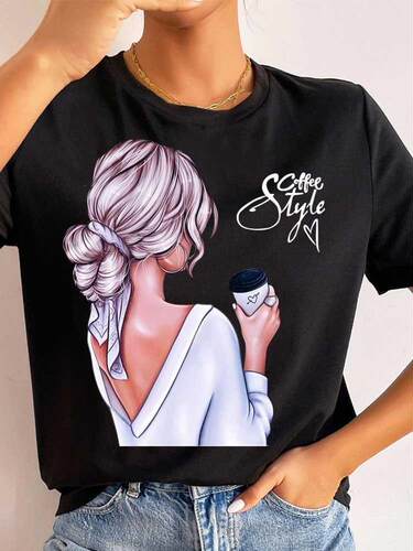 Woen T Shirt Harajuku Fashion T-shirt Feale Casual Short S