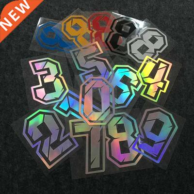 Arabic Numbers Decorative Paster Car Racing Motorcycle Head