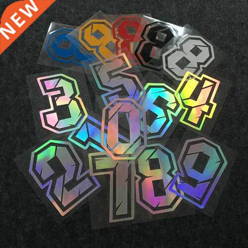 Arabic Numbers Decorative Paster Car Racing Motorcycle Head