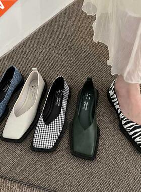 2022 Spring Summer New Mary Janes Flats Shoes Lolita Retro W