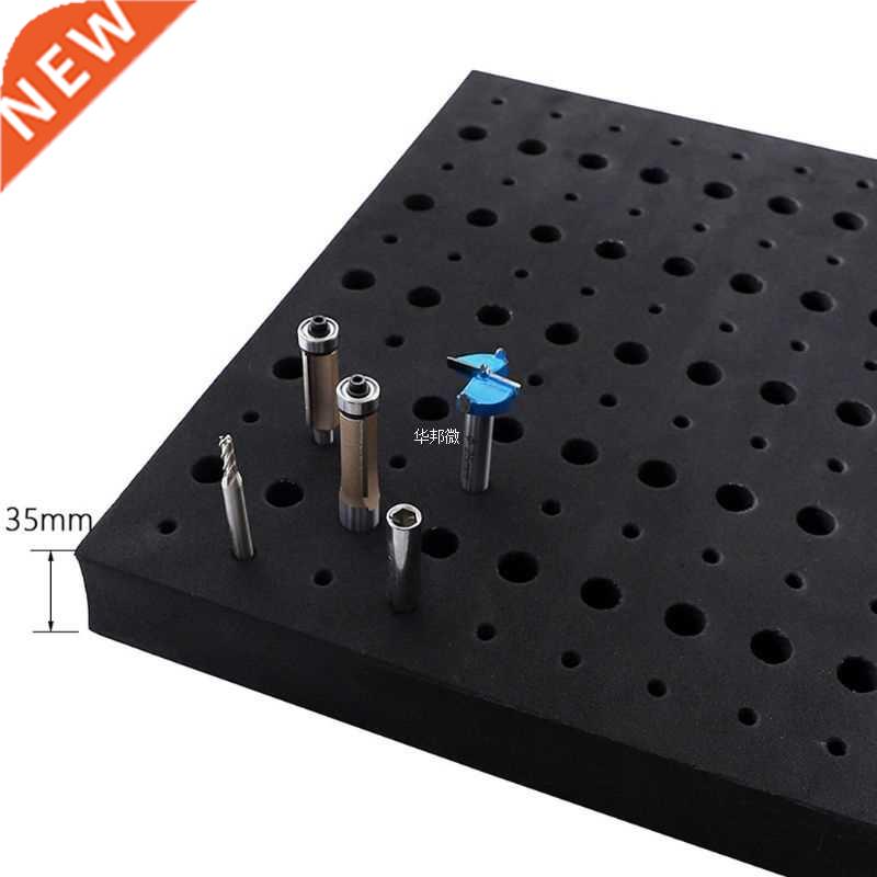 110 Holes Router Bit Tray Storage Holder 适用于 1/4'' 1/2''