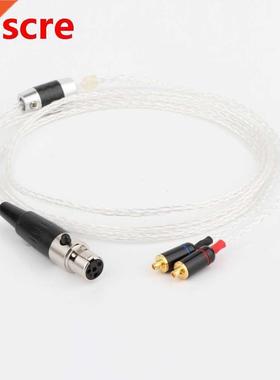 Preffair 8Cores Silver Plated Upgraded cable with 4Pin mini