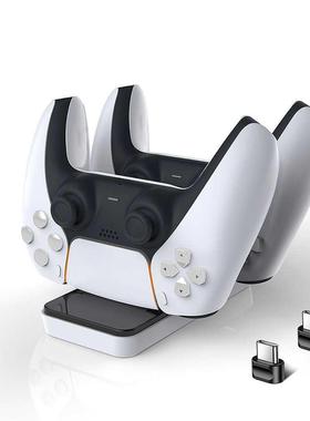 New PS5 Controller Charger Dual USB Charging Dock Station De