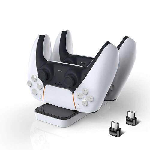 New PS5 Controller Charger Dual USB Charging Dock Station De