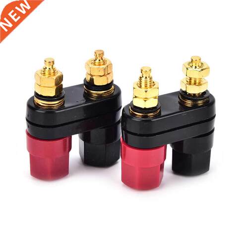2PCS High Quality Banana plugs Couple Terminals Red Black Co