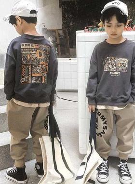 Male Children's Clothing Boys Costume Cotton Suit Sweats