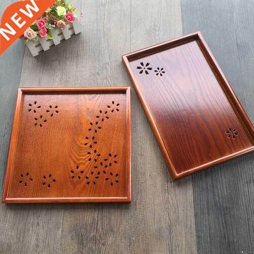 Japanese wood sakura hollow cup tea tray European cherry