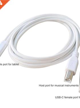1 meter USB C to host MIDI cable type c to female usbc inte