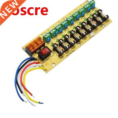 5Pcs 12V DC power distribution 9-way PCB board terminal bloc
