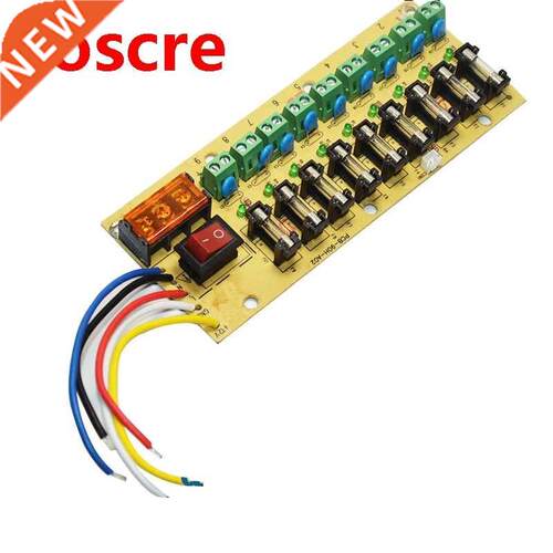5Pcs 12V DC power distribution 9-way PCB board terminal bloc