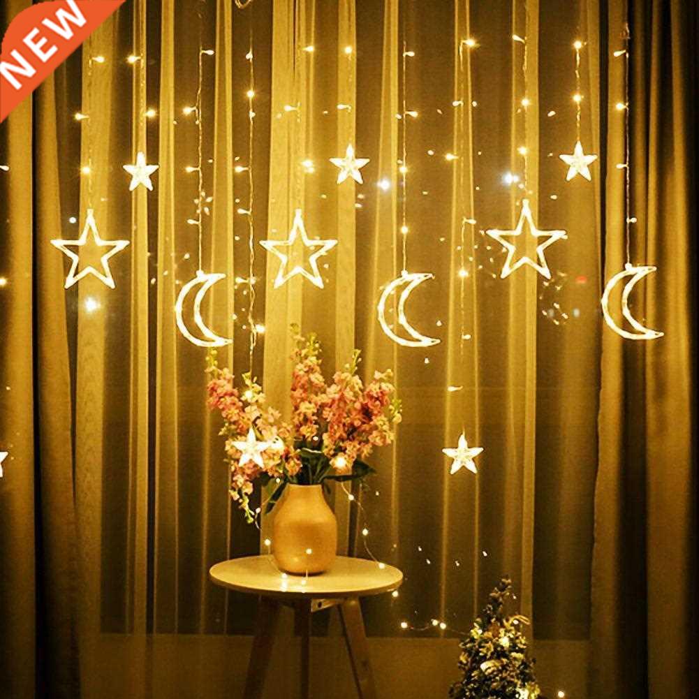 LED Light String Stars Moon Pendant High Brightness PVC Part