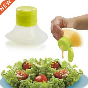 Portable Salad Dressing Squeeze Bottle Kitchen Tool Containe