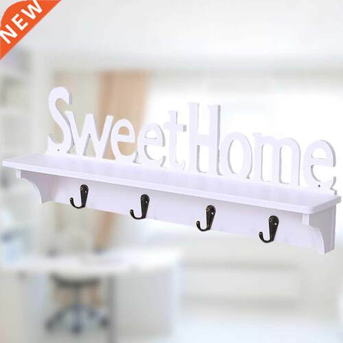 Home Wall Mounted Rack Wall Door Hanger Hook Storage Rack