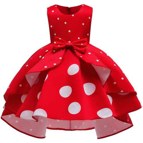 Baby Girls Christmas Flower Striped Dress For Girls Wedding