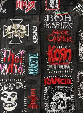 Band Rock Clothes Badges Iron On Patches Appliques Embroider