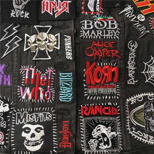 Band Rock Clothes Badges Iron On Patches Appliques Embroider