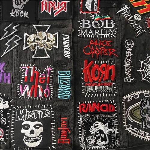 Band Rock Clothes Badges Iron On Patches Appliques Embroider