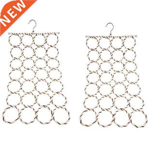 2X 28-Hole Ring Rope Slots Holder Hook Scarf Wraps Shawl