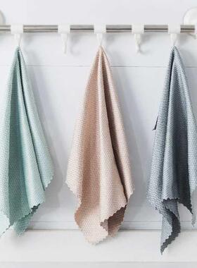 3Pcs/Set Cleaning Cloth Window Glass Rags Kitchen Towel