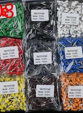 E1008 Tube insulating Insulated terminals 100PCS/Pack 1MM2 C