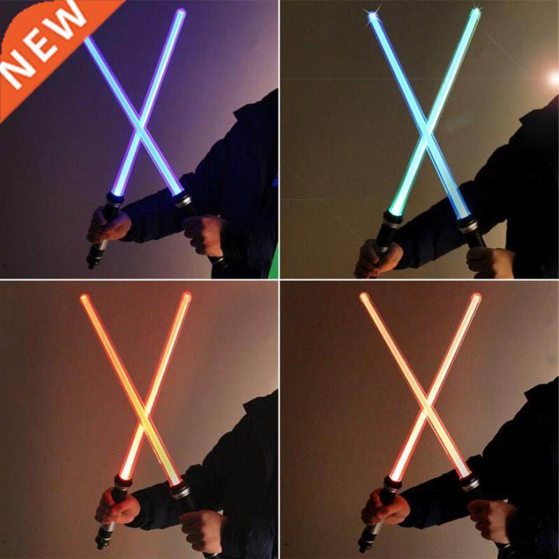 2 pieces/lot Flashing Ninja Swords Cosplay Light saber LED S