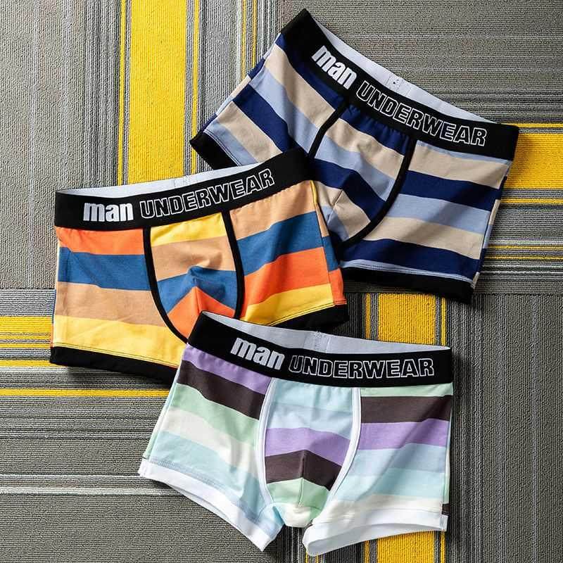 Japanese Sports Underwear Men Underpants Cotton Youth Men's图片