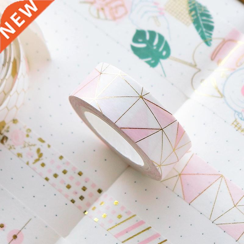 Pink Foil Paper Washi Tape Set Cute Adhesiva Decorativa Ja