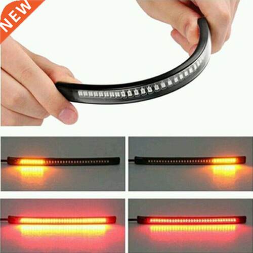 Flexible 48 LED Motorcycle Light Bar Strip Tail Turn Signal