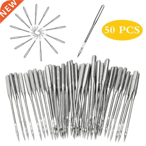 50PCS Home Sewing Machine Needles Sharp Universal Regular Po
