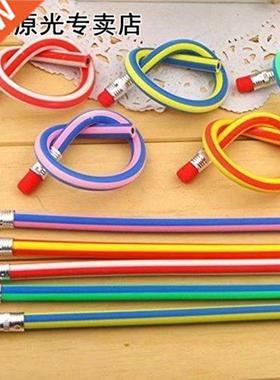 50 Soft Flexble Bendy Pencls Kds Chldren School Fun Equ