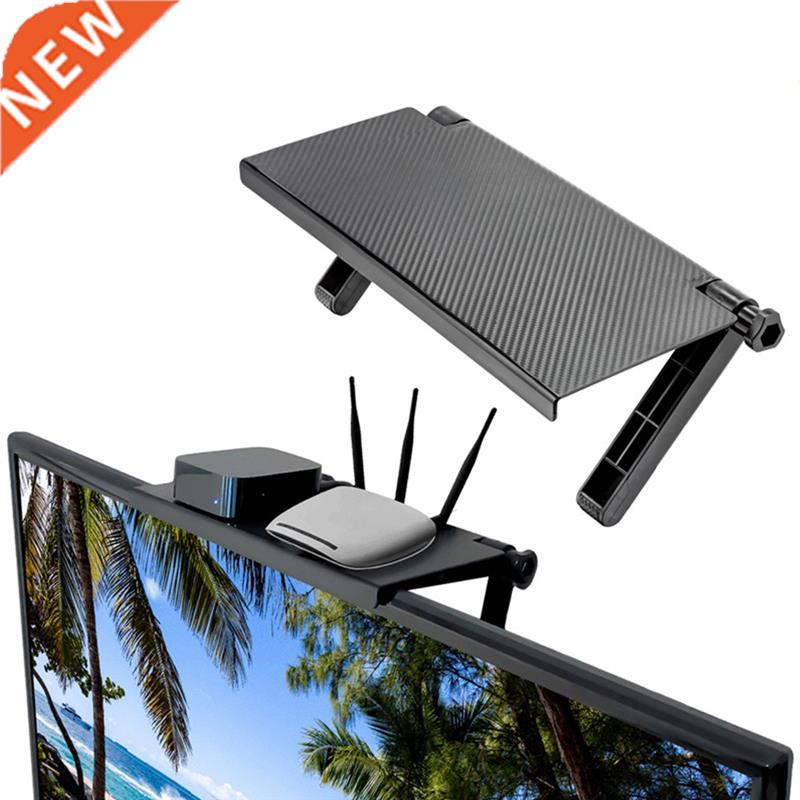 Adjustable TV Screen Top Storage Shelf Rack Holder Computer