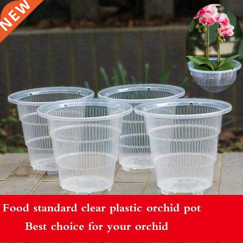 Meshpot 10cm/12cm /15 cm Clear Plastic Orchid Pots With Hole