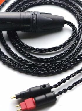 8 cores 4-pin XLR Male Balanced Headphone Upgrade Cable for