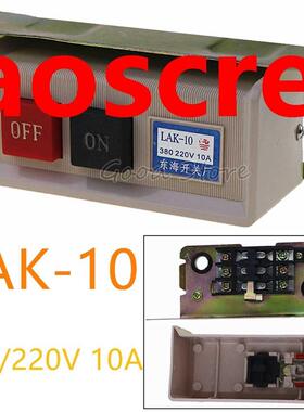 1PCS ON-OFF 2 position 10A 380V 220V Push button switch LAK-