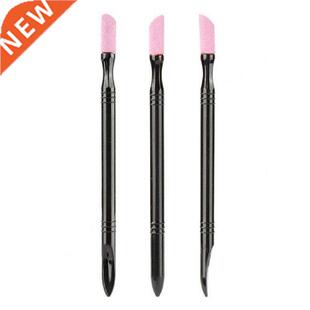 3Pcs/Set Polishing Pens Sturdy Harmless Frosted Stone Nail