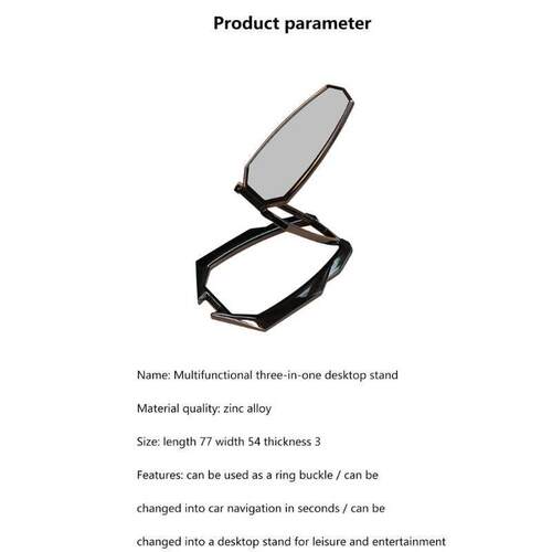360°Rotation Ring Cell Phone Stand Foldable Phone Ring H