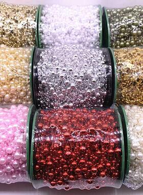 5 Yards 3-8mm Fishing Line Artificial Pearls Flower Beads Ch