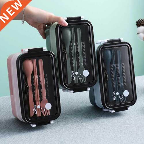 Stainless Steel Lunch Box Bento Box Double-Layer With Soup P