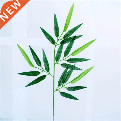 10pcs Artificial Bamboo Leaf Simulation Plastic Bamboo