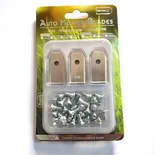 18pcs Silver 35x18mm Titaniu Lawnmower Lawn Mower Replacemen