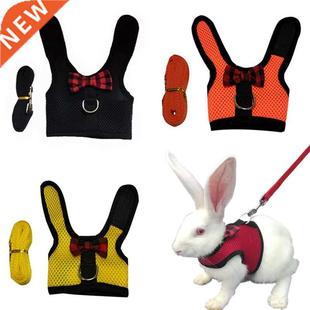 Rabbit Harness and Leash Set Bow Bunny Breathable Cute Pet R