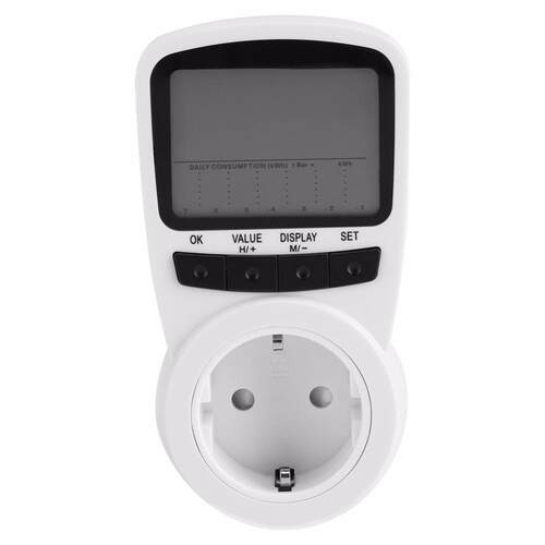 Popular EU Plug Wattmeter Power Analyzer Power Meter Energy