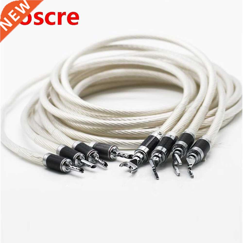 Hi-End 7NOCC Silver Plated HIFI SPeaker cable banana to sp