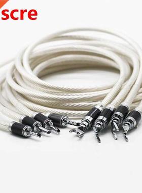 Hi-End 7NOCC Silver Plated HIFI SPeaker cable banana to sp