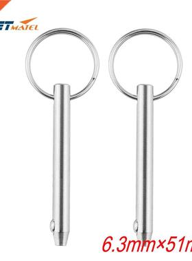 2PCS 6.3*51mm Marine Grade 1/4 inch Quick Release Pin for