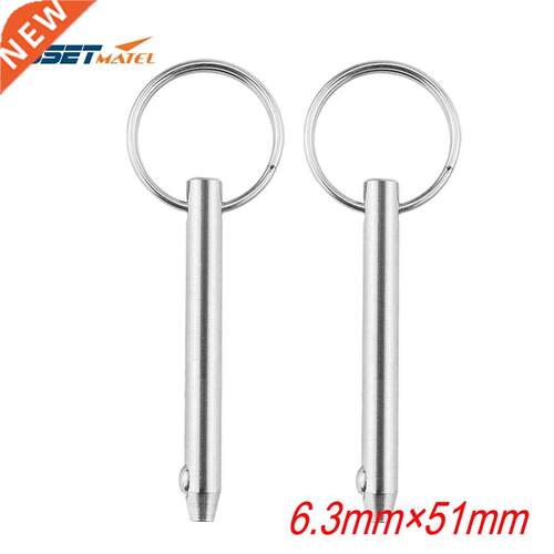 2PCS 6.3*51mm Marine Grade 1/4 inch Quick Release Pin for