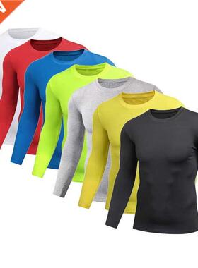 2020 Spring Men's Pure Color Sports Tight Elastic Sweati