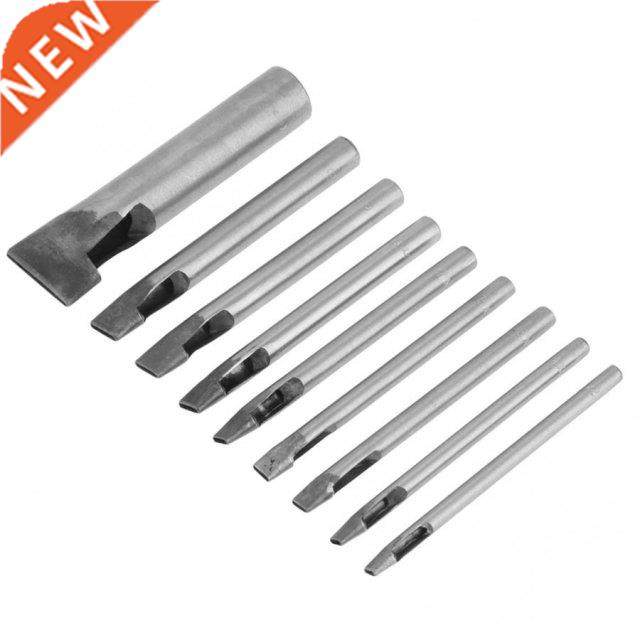 2mm 9pcs Leather Oval Shape Hole Punch Kit Cutter Hollow DIY