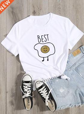 Bitches Fried egg Bacon Print BFF Long Distance Going Away C