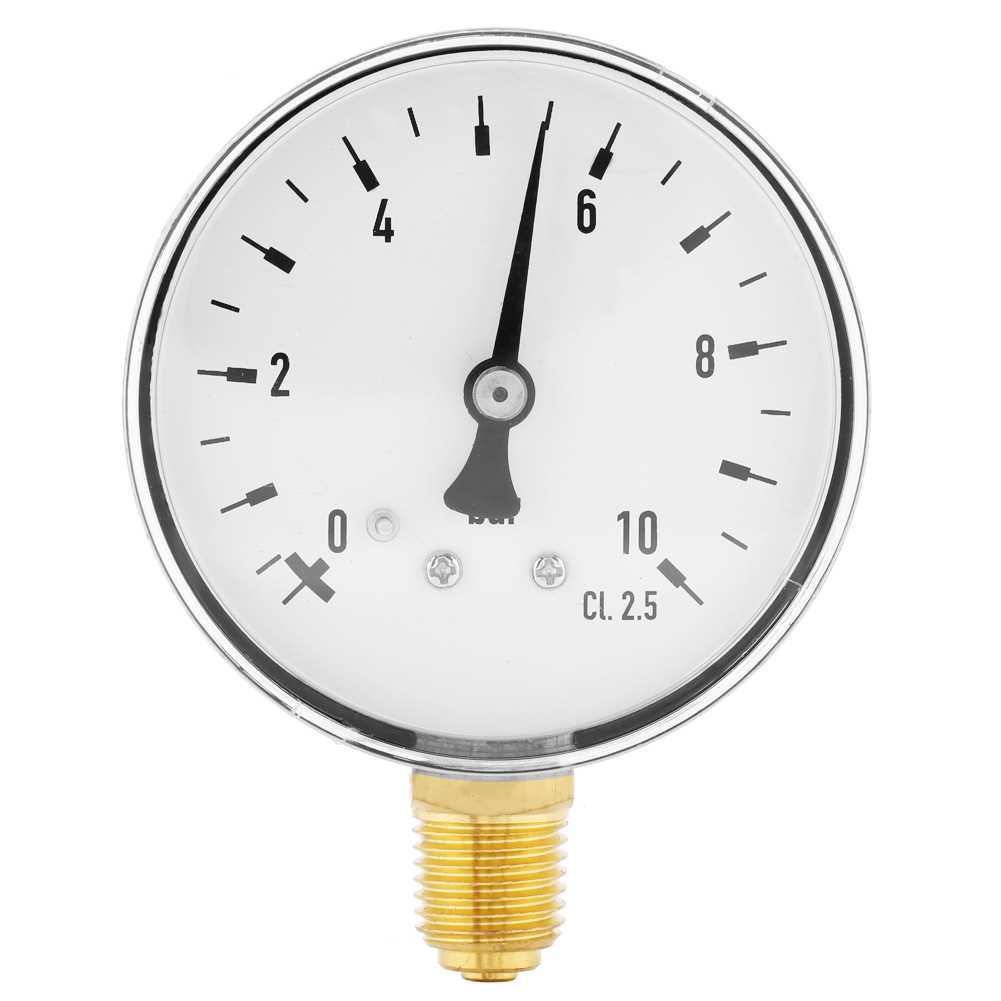 1/4 Inch Water Pressure Gauge Air Oil Hydraulic Pressure Tes
